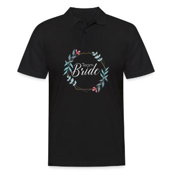 Team Bride - Stag do Bride - Men's Polo Shirt - black - Front - Kai (181cm)