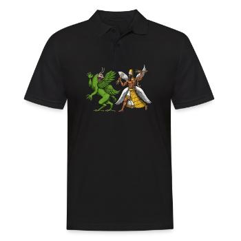 Tiamat And Marduk Sumerian Mythology - Men's Polo Shirt - black - Front - Kai (181cm)