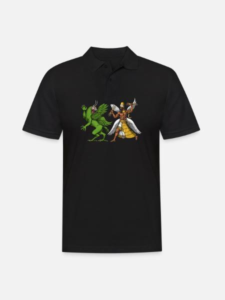 Tiamat And Marduk Sumerian Mythology - Men's Polo Shirt - black