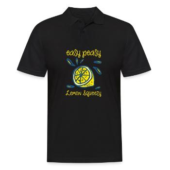 Easy Peasy Lemon Squeezy - Männer Poloshirt - Schwarz - Vorne - Kai (181cm)