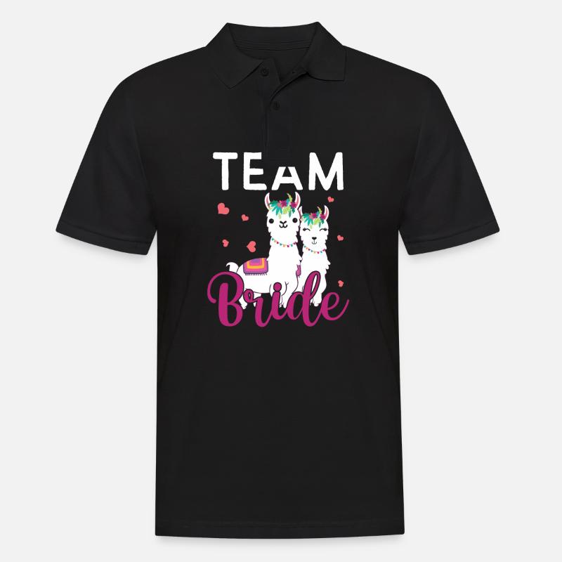 Team Bride - JGA Junggesellenabschied Bride - Männer Poloshirt - Schwarz