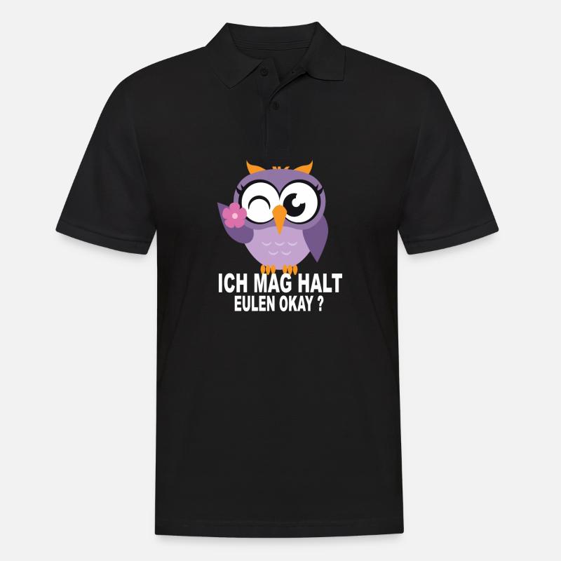 eulen geschenkeEulen Geschenke - Ich Mag Halt Eule - Männer Poloshirt - Schwarz