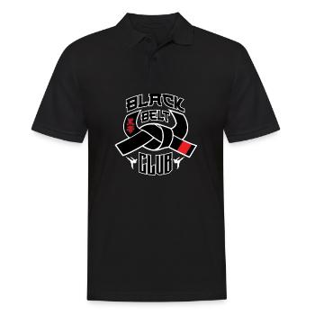 KARATE GIFT MARTIAL ARTS IDEA: Black belt Club - Men's Polo Shirt - black - Front - Kai (181cm)