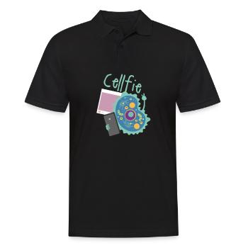 Cell Fie Funny Science Biology Teacher - Men's Polo Shirt - black - Front - Kai (181cm)