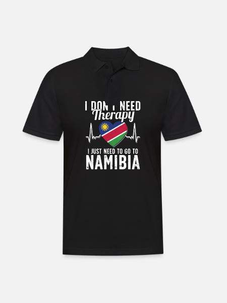 Namibia flag I Namibian Souvenirs - Men's Polo Shirt - black