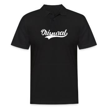 Vater und Sohn Partnerlook Original Remix - Männer Poloshirt - Schwarz - Vorne - Kai (181cm)