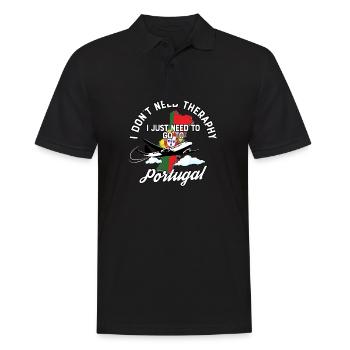 Portugal flag I Portugese Souvenirs - Männer Poloshirt - Schwarz - Vorne - Kai (181cm)