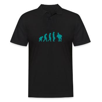 Akkordeon Evolution Akkordeon - Männer Poloshirt - Schwarz - Vorne - Kai (181cm)