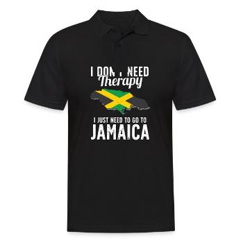 Jamaica flag I Jamaican Souvenirs - Polo Homme - noir - Devant - Kai (181cm)