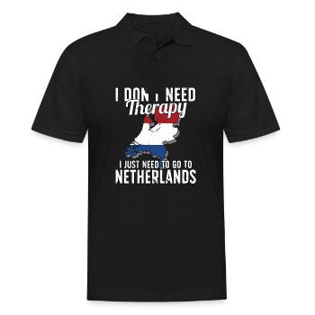 Netherlands flag I Dutch Souvenirs - Polo Homme - noir - Devant - Kai (181cm)