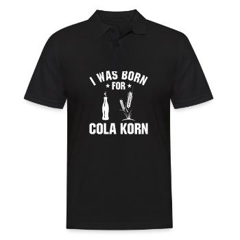 I Was Born For Cola Korn - Männer Poloshirt - Schwarz - Vorne - Kai (181cm)