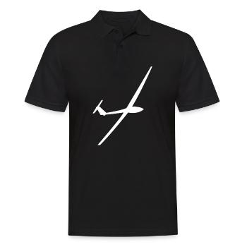 Glider Glider Gliding Glider - Men's Polo Shirt - black - Front - Kai (181cm)