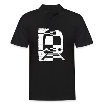 Train Railway Railway Trains Train drivers - Men's Polo Shirt - black - Front - Kai (181cm)