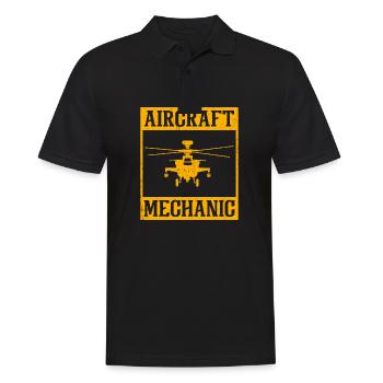 Mécanicien d’aéronefs mécaniciens aéronautiques - Polo Homme - noir - Devant - Kai (181cm)