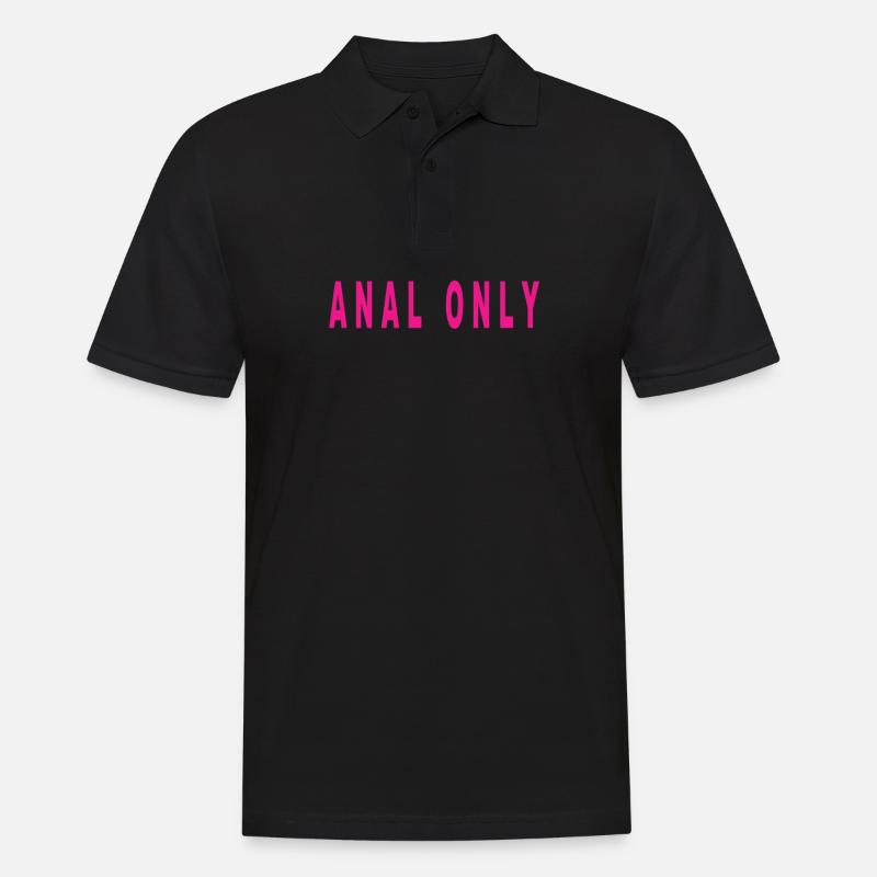 Anal Only - Männer Poloshirt - Schwarz