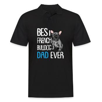 Meilleur French Bulldog Papa Ever - Polo Homme - noir - Devant - Kai (181cm)