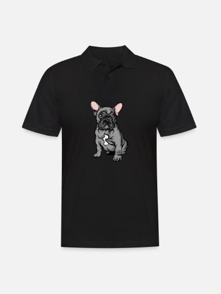 Bulldog français | French Bulldog - Polo Homme - noir