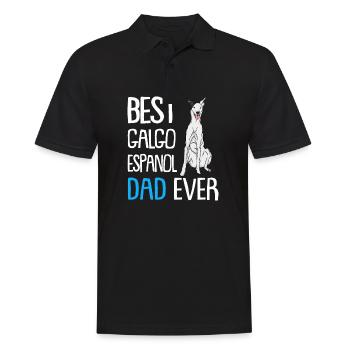 Best Galgo Espanol Dad Ever - Men's Polo Shirt - black - Front - Kai (181cm)