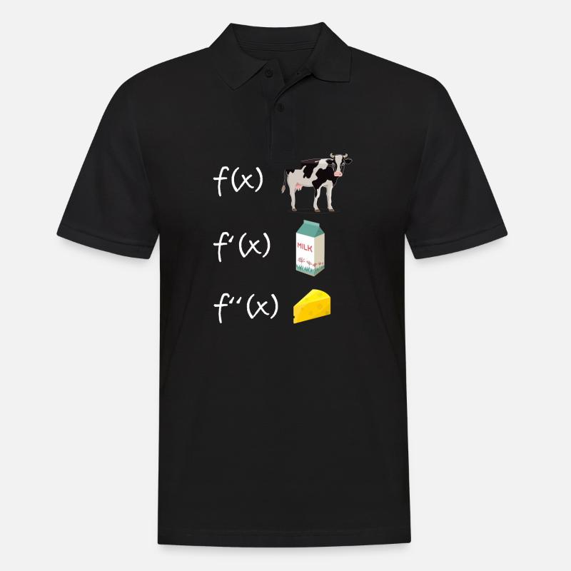 Ableitungsfunktion Mathematiklehrer Ableitung - Männer Poloshirt - Schwarz