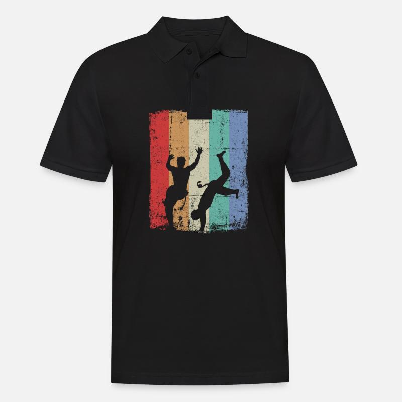 Capoeira - Männer Poloshirt - Schwarz