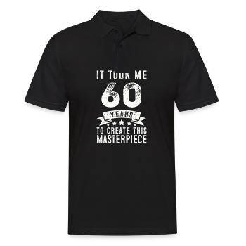 Drôle de 60 ans Joke T Shirt cadeau de 60e anniversaire - Polo Homme - noir - Devant - Kai (181cm)