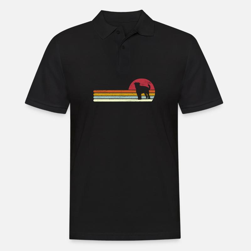 Airedale Terrier Retro - Männer Poloshirt - Schwarz