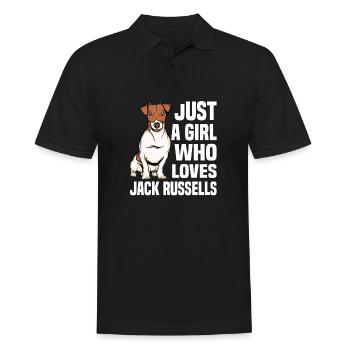 Jack Russell Terrier - Polo Homme - noir - Devant - Kai (181cm)