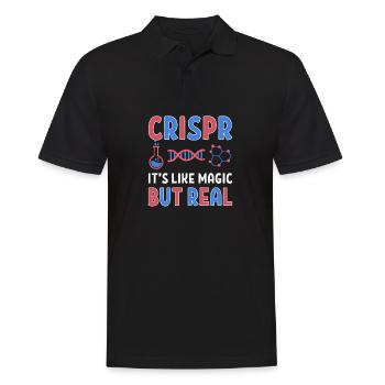 Crispr It Is Like Magic But Real Graffiti Gene - Men's Polo Shirt - black - Front - Kai (181cm)