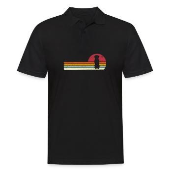 Appenzeller Sennenhund - Männer Poloshirt - Schwarz - Vorne - Kai (181cm)