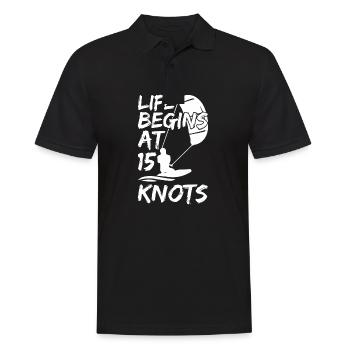 Kite Surf Kitesurf Kitesurf Kiting Kite Kiteboarding - Men's Polo Shirt - black - Front - Kai (181cm)