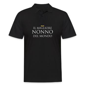 Il Migliore Nonno de Mondo - Polo Homme - noir - Devant - Kai (181cm)