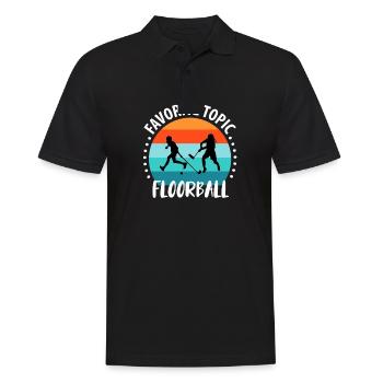 Floorball Unihockey Hockey de terrain Hockey en salle - Polo Homme - noir - Devant - Kai (181cm)