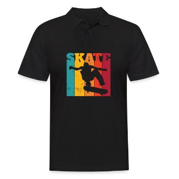 Skateboarding Skateboard Skateboarder Vintage - Polo Homme - noir - Devant - Kai (181cm)