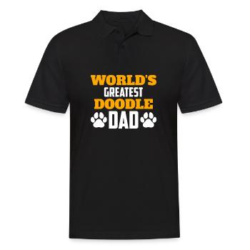 The Best Doodle Dad Ever Labradoodle - Men's Polo Shirt - black - Front - Kai (181cm)