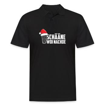 Pfälzer Weihnachten Pälzer Dialekt Mundart Schorle - Männer Poloshirt - Schwarz - Vorne - Kai (181cm)