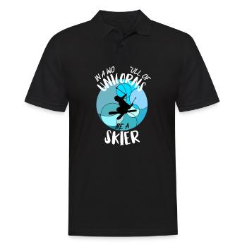 Ski ski Skieurs Vacances au ski - Polo Homme - noir - Devant - Kai (181cm)