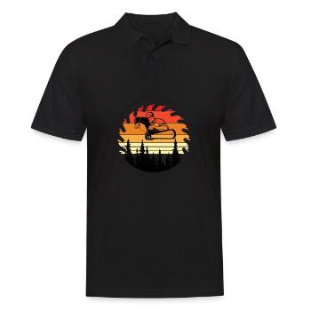 Tronçonneuse Axe Forester Bûcheron Scie Chaîne - Polo Homme - noir - Devant - Kai (181cm)
