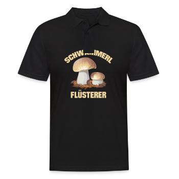 Schwammerl Flüsterer Steinpilz Pilzsammler - Männer Poloshirt - Schwarz - Vorne - Kai (181cm)