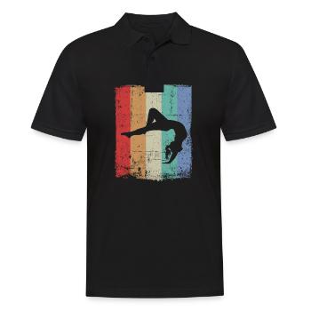 Gymnaste Handstand gymnastique gymnastique gymnastique - Polo Homme - noir - Devant - Kai (181cm)