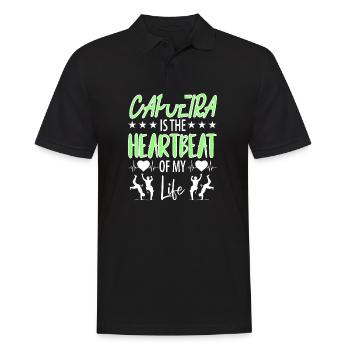 Capoeira - Polo Homme - noir - Devant - Kai (181cm)