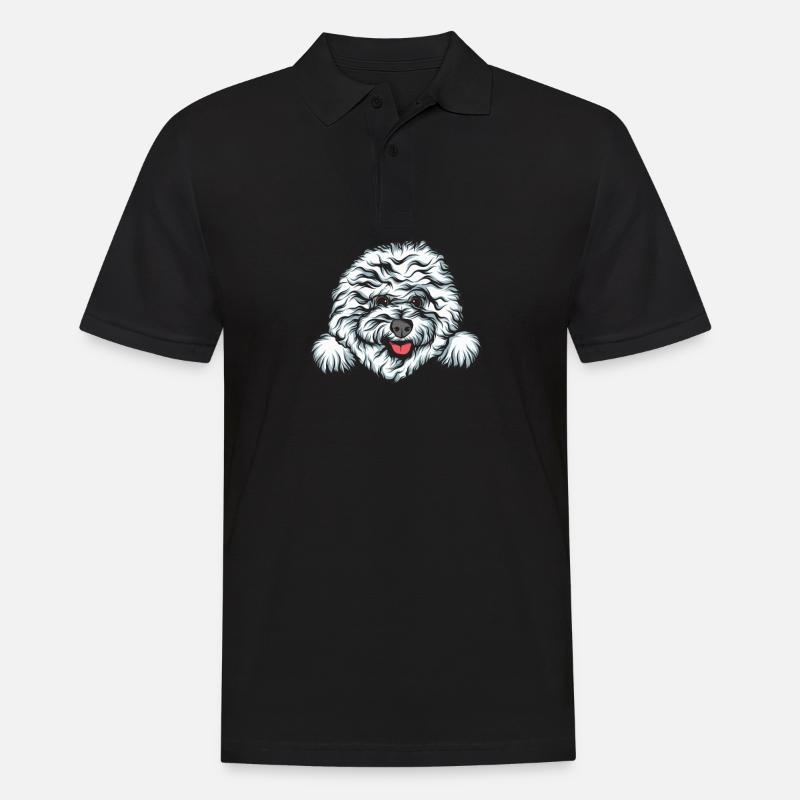 Bichon Frise - Männer Poloshirt - Schwarz