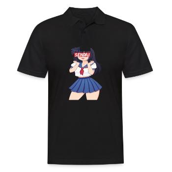 Anime Anime Merch Anime Anime Outfit Anime Characters - Men's Polo Shirt - black - Front - Kai (181cm)