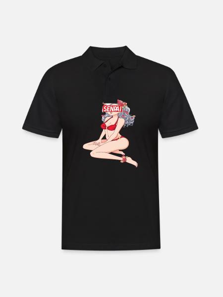 Anime Anime Merch Anime Anime Outfit Anime Characters - Men's Polo Shirt - black