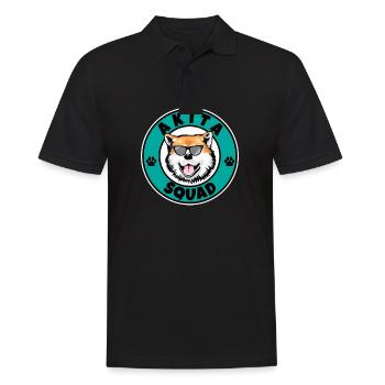 Akita Inu Squad I Dog Lover I Akita Inu - Männer Poloshirt - Schwarz - Vorne - Kai (181cm)