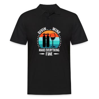 Taucher tauchen Apnoe Sporttaucher Gerätetauchen - Männer Poloshirt - Schwarz - Vorne - Kai (181cm)