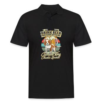 Drink Beer And Hang With My Cavalier King Charles - Männer Poloshirt - Schwarz - Vorne - Kai (181cm)