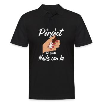 Nail technician fingernails - Men's Polo Shirt - black - Front - Kai (181cm)