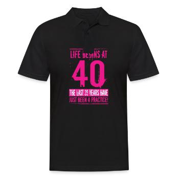 40e anniversaire - Polo Homme - noir - Devant - Kai (181cm)