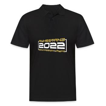 Ruhestand 2022 Eine Echte Legende - Männer Poloshirt - Schwarz - Vorne - Kai (181cm)