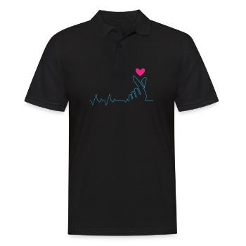Kpop Fashion - Men's Polo Shirt - black - Front - Kai (181cm)